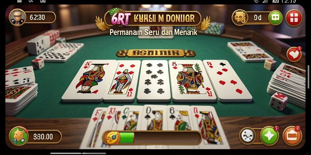 Tampilan gameplay seru di 6RT dengan berbagai mode permainan Domino.