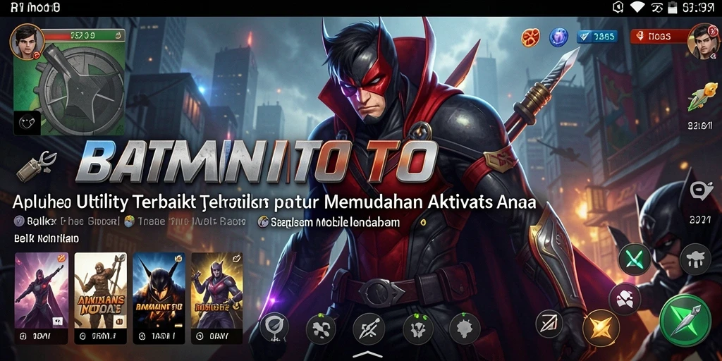 Screenshot utama BATMANTOTO menampilkan fitur-fitur utama aplikasi Utility.