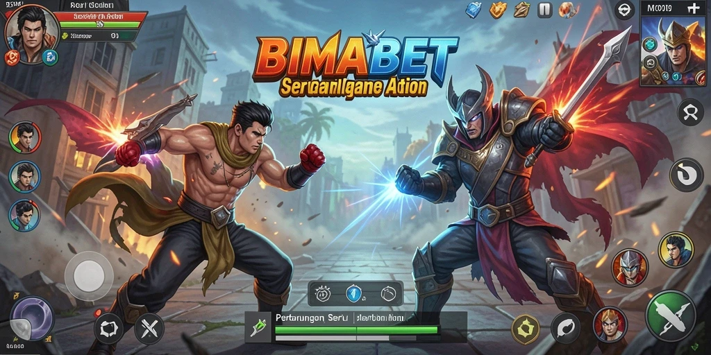 Menampilkan gameplay seru dan penuh aksi dari BIMABET.