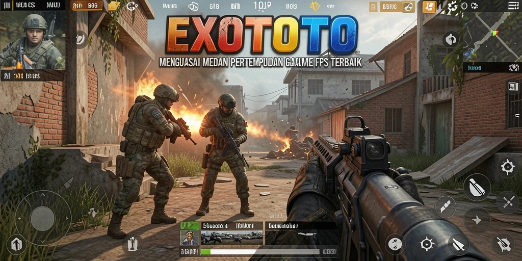 Tangkapan layar gameplay menampilkan pertarungan mendebarkan di EXOTOTO.