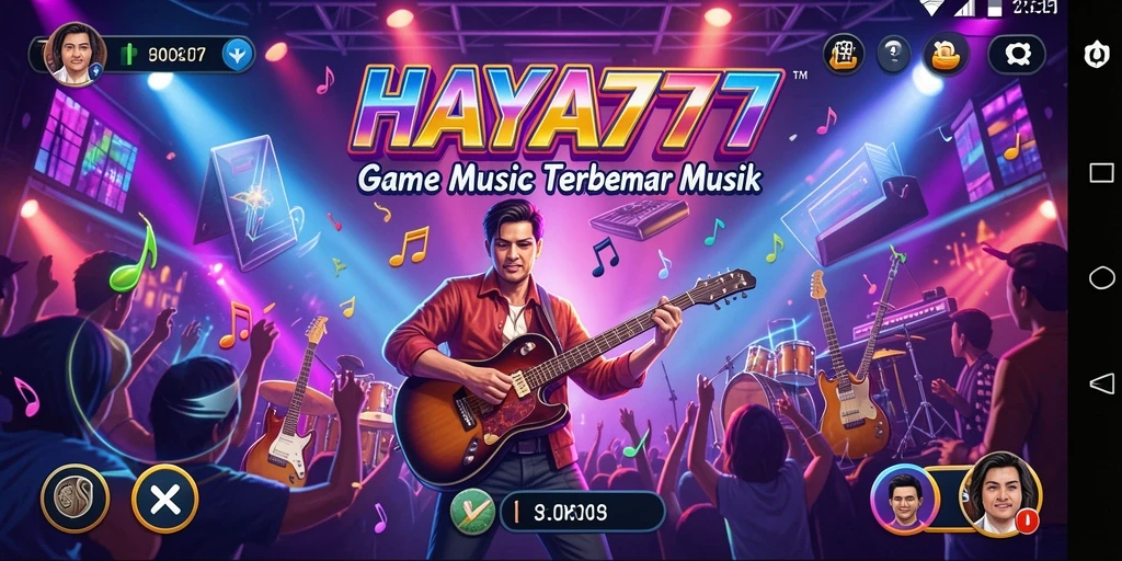 Screenshot gameplay HAYA777 yang menarik dengan berbagai tantangan musik.