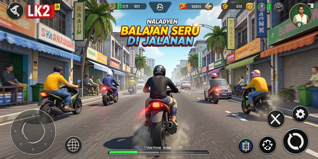Screenshot LK21 menampilkan aksi balapan yang mendebarkan di jalanan.