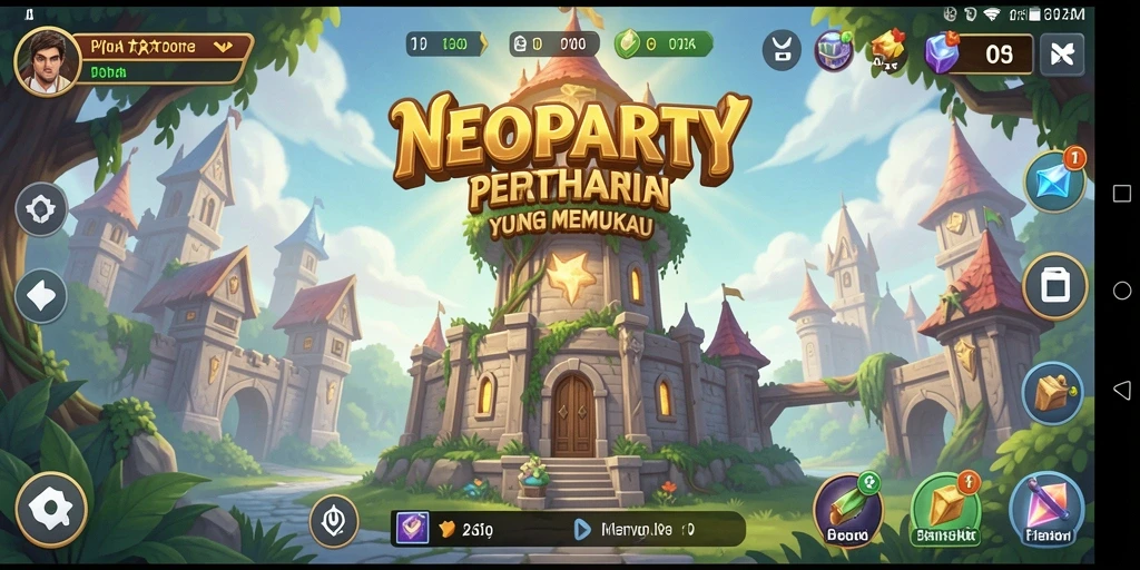 Tampilan gameplay NEOPARTY yang menegangkan dan seru.