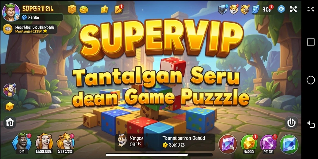 Tampilan gameplay SUPERVIP yang menarik dan penuh tantangan.
