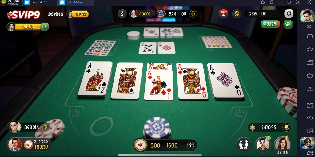 Tampilan gameplay Domino yang seru dan menantang di SVIP9.