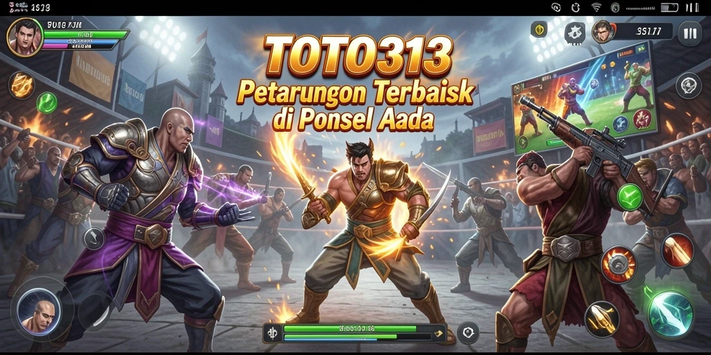 Screenshot TOTO313 menampilkan aksi pertarungan yang intens.