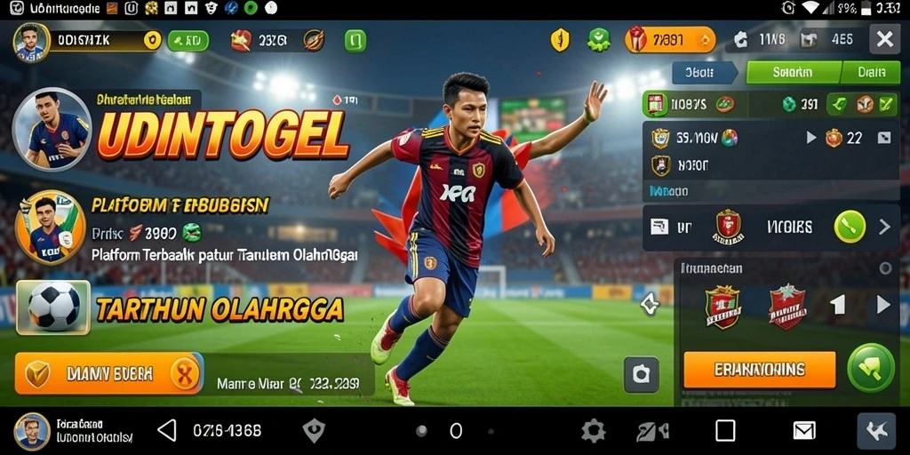 Tampilan antarmuka aplikasi UDINTOGEL yang menarik dan mudah dinavigasi.