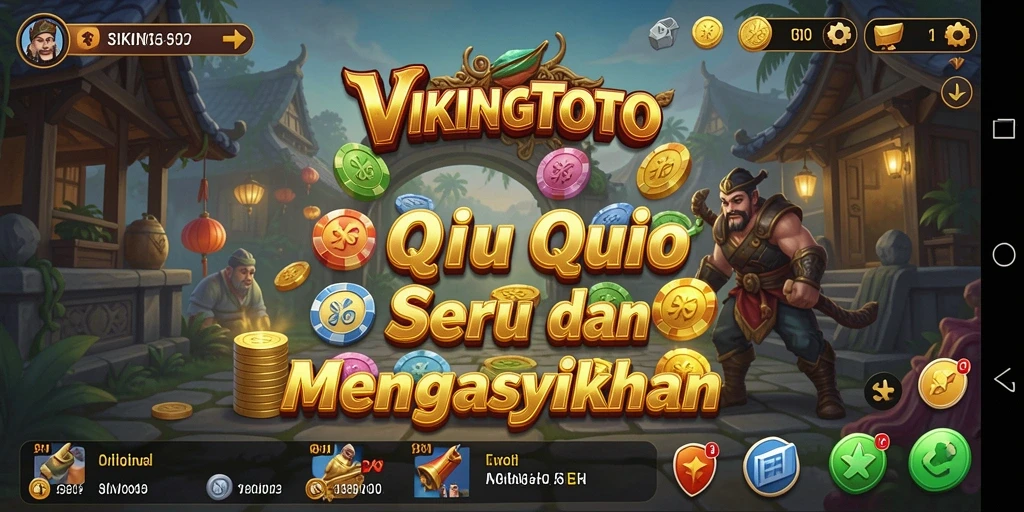 Screenshot gameplay VIKINGTOTO yang menampilkan momen seru QiuQiu.