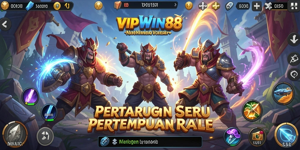 Tangkapan layar dari aksi seru dalam gameplay Battle Royale.