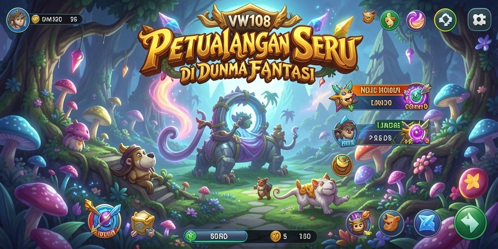 Tangkapan layar gameplay VW108 menampilkan petualangan mendebarkan di dunia fantasi.